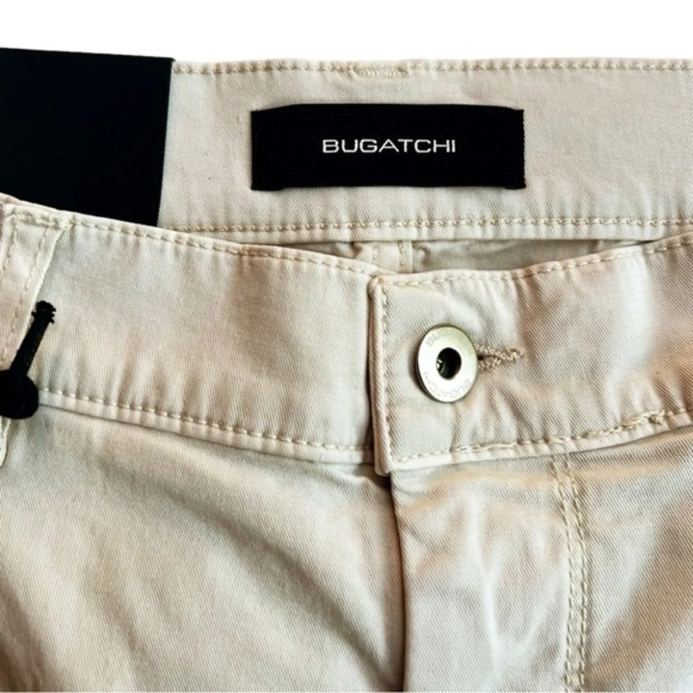 Bugatchi Men's Beige Slim Straight‎ Leg Pant Size 38x32